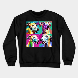 Greyhound Pop Art - Dog Lover Gifts Crewneck Sweatshirt